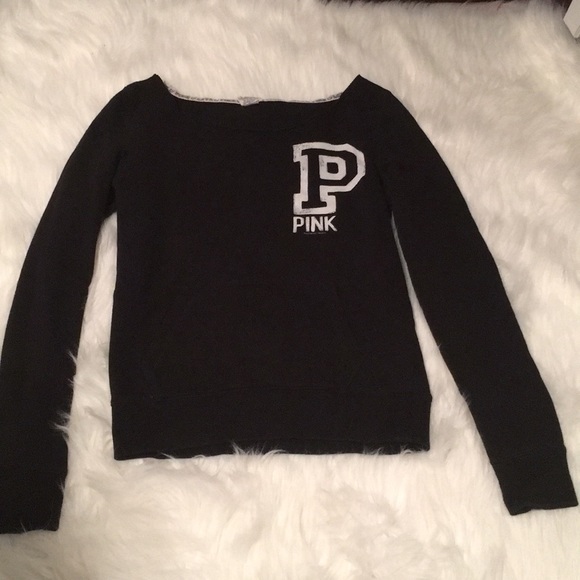 victoria secret off the shoulder sweatshirt